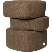 Ferm Living Plyo Ottoman Dark Brown