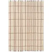 Ferm Living Sen Rug Tapis 140 x 200 | Parchment|Chestnut