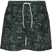 Urban Classics Shorts de bain jaune / vert / vert foncé