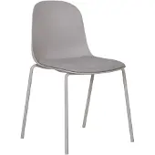 Ebuy24 Madalena chaise de salle à manger gris clair.