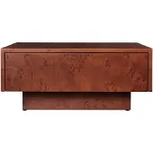 Ferm Living Burl Storage Table basse Dark Stained Burl