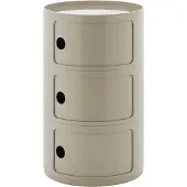 Kartell New Componibili Big 3 Elements | Dove Grey