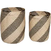 OYOY Paniers de rangement Twist lot de 2
