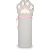 Legami Trousse 2 en 1 Kawaii patte de chat gris