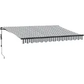 vidaXL Store automatique avec LED anthracite et blanc 350 x 250 cm