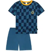 Schiesser Pyjama ' Kids Nightwear ' bleu / noir