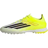 Adidas Chaussure de foot 'F50 Pro' jaune / noir / blanc cassé
