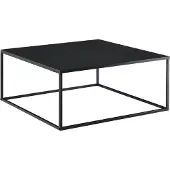 En.casa Table basse 'Lebus' métal 38 x 85 x 85 cm noir
