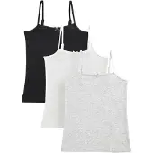 Next Maillot de corps gris chiné / noir / blanc
