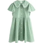 Next Robe vert / blanc