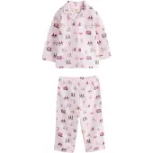 Next Pyjama moka / magenta / rose clair / blanc