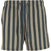 Urban Classics Shorts de bain beige foncé / vert foncé