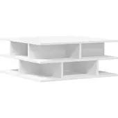 vidaXL Table basse blanche 70x70x29 cm Bois composite