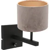 Steinhauer Lampe de table en velours Stanger