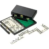Philos Domino, Double 6, Jeu de plateau, Plateau de cases, À partir de 6 ans, Jeu de société familial