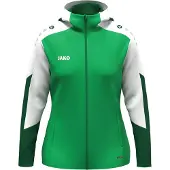 Jako Veste à capuche femme Dynamic - 6870D, Couleur:vert/blanc/vert foncé, Taille:XL (46/48)