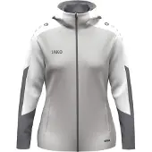 Jako Veste à capuche Dynamic pour femmes - 6870D, Couleur:gris clair/blanc/gris, Taille:M (38/40)