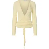 Pieces T-shirt 'PCROYA' jaune clair