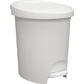 Eda Plastiques Poubelle à Pédale Stepy 6l Blanc - Eda