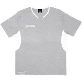 Spalding Chemise de tir Hommes - Gris Métallisé / Blanc