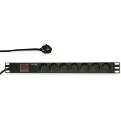 Logilink Steckdosenleiste 19" 7fach mit An/Aus Schalter