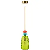 J-Line Plafonnier Laurence Verre Mixte