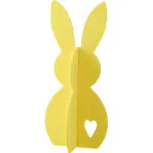 J-Line Lapin en feutre jaune moyen