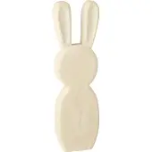 J-Line Lapin debout en bois de paulownia blanc, grand format