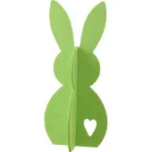 J-Line Lapin en feutre vert moyen