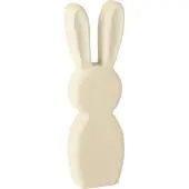 J-Line Lapin debout en bois de paulownia blanc, petit modèle