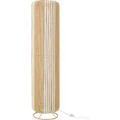 J-Line Lampadaire Cylindre Métal Blanc/Naturel Large
