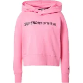 Superdry Sweat-shirt rose / noir