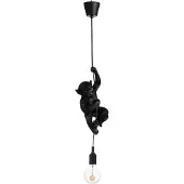 J-Line Lampe Singe Suspendu Poly Noir