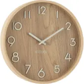 J-Line Horloge murale contreplaqué/Mdf Naturel Small