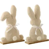 J-Line Lapins en polyester beige moyen assortis 2