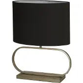 Searchlight Lampe de table Sleek bronze avec capuchon noir