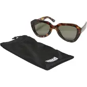 Urban Classics Lunettes de soleil 'Houston' cognac / brun foncé / rouge