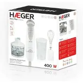 Haeger HB-400.012A Mixeur plongeant 400 W Gris, Blanc