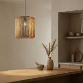 Lyora Suspension Abby Ø 33cm bleu avec marron