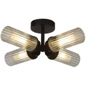 Searchlight Plafonnier 4 lumières Imperial noir