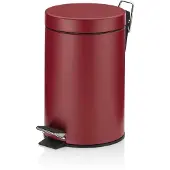 kela Monaco, 3 l, rond, métal, plastique, rouge, pédale, 17 cm