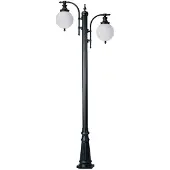 Ks Verlichting Lampadaire Jardin Madeira 2 lumières - noir