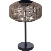 Luxform Lampe de table Granada Rotin Solaire