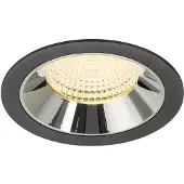 SLV Spot encastré Numinos XL noir/chrome 3000K - 55 deg
