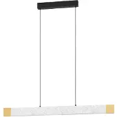 Eglo Suspension Vallelado, gris avec éléments en bois