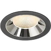 SLV Spot encastré Numinos XL noir/chrome 2700K - 40 deg