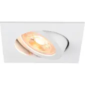 SLV Plafonnier encastré New Tria 68 carré GU10 blanc