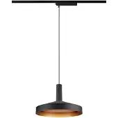 SLV Suspension pour rail Lalu 1 phase noir Ø 24cm