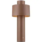 SLV Lampe de jardin design Photoni Cyl Pole 45 Brun rouille 45cm