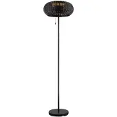 SLV Lampadaire Adegan Solar Noir solaire